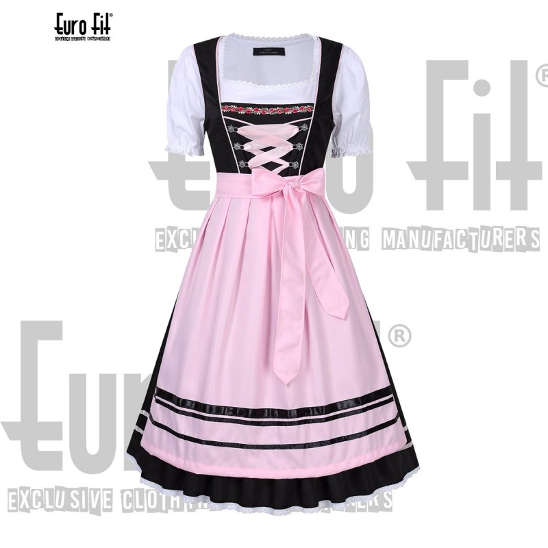 Bavarian DIRNDL Trachten Oktoberfest 3 Pcs Dress German Austrian Dirndl