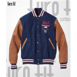 High Quality Leather Sleeves Varsity Jackets