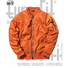 Luxury Look Slim Fit Silk/Satin Bomber Varsity Jacket